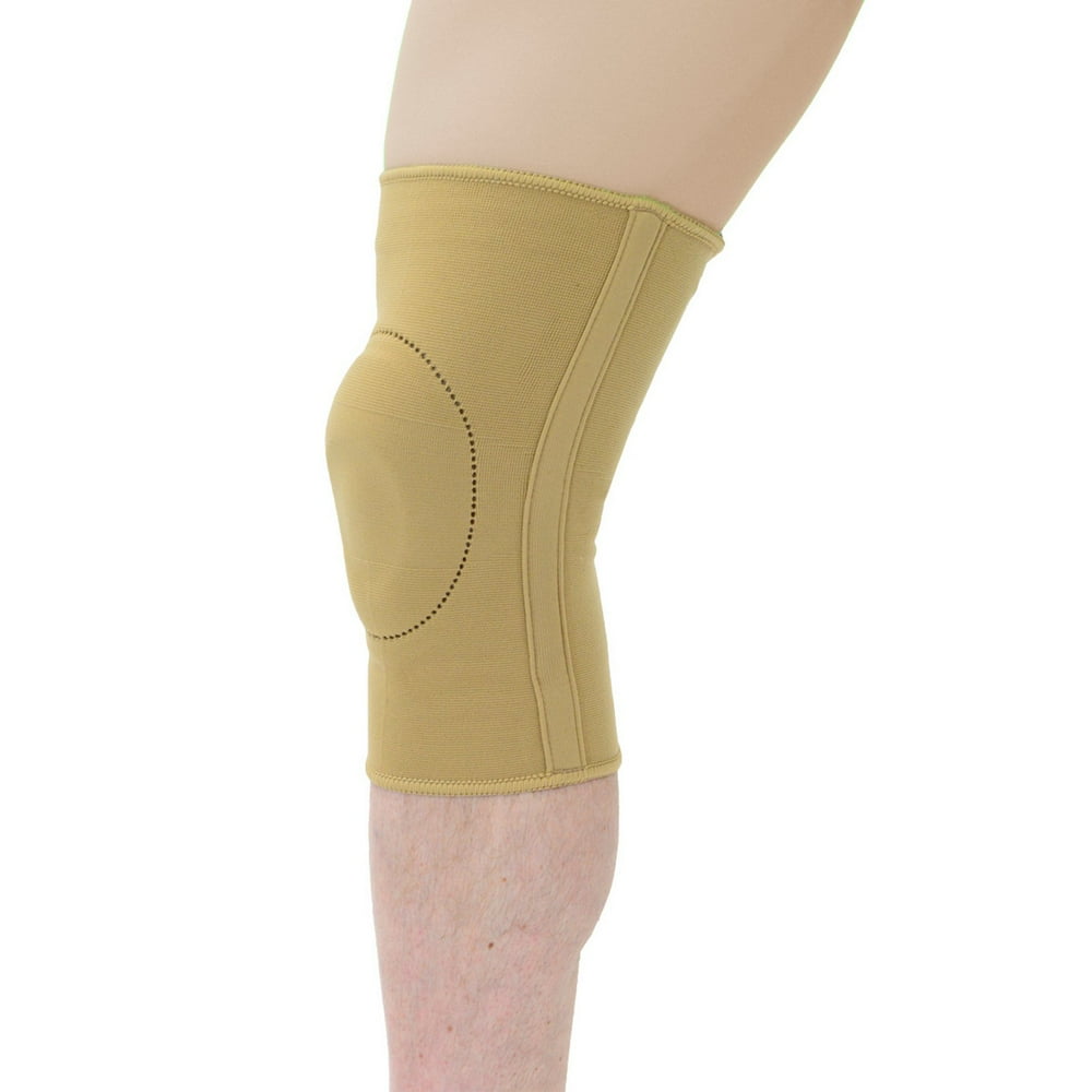 MAXAR Elastic Knee Brace with DonutShaped Silicone Ring and Metal