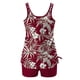 thumbnail image 4 of Traje de baño conservador tankini para mujer, estampado, talla grande, de dos piezas, dividido, traje de baño de dos piezas, traje de baño tankini para mujer, traje de baño de 2 piezas para mujer, tra, 4 of 5
