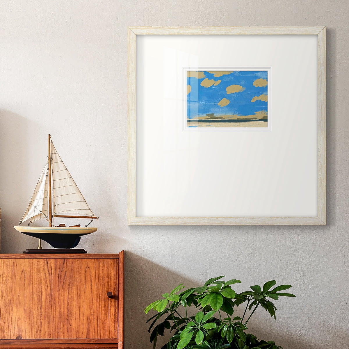 Textured Beachscape IIPremium Framed Print