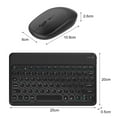 thumbnail image 5 of Xinyolin 1 Set Wireless Keyboard Quick Response Long Standby Time Slim Tablet Noiseless BT Mini Mouse for Notebook, 5 of 8