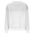 thumbnail image 6 of BEFOKA Womens Casual Shirts Crewneck Long Sleeve Sweatshirt Fashion Pullover Work Tops Basic Tees Shirts Trendy Winter Fall Outfits Clothes 2025 Loose Fits Outerwear, 6 of 8