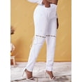 thumbnail image 3 of Jeans Talla Extra Extraíbles y Cordones Rosegal  Vaqueros de talla grande, 3 of 5