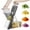 Black Gray - Upgraded, variant on SupMaKin Mandoline Slicer & Vegetable Chopper, Mandolin Food Shredder Dicer Cutter, Adjustable Thickness Veggie Slicer for Carrot Potato Zucchi Cucumber Onion Tomato, Safe and Efficient Kitchen Gadge