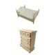 thumbnail image 1 of Cama de casa de muñecas,Casa de muñecas de madera Cama doble Casa de muñecas en miniatura,Cama de muebles en miniatura para casa de muñecas 1:12,Muebles de dormitorio en miniatura de madera, 1 of 8