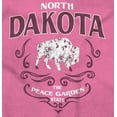 thumbnail image 2 of Cute North Dakota Peace Garden Floral Women's Graphic T Shirt Tees Brisco Brands X, 2 of 6