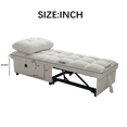 thumbnail image 5 of White Teddy Single Sofa Bed - 35.43 in L x 26.77 in W for Small Living Rooms, 5 of 6