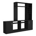 thumbnail image 6 of DeeHome Kava Entertainment Center, Six External Shelves, Double Door Cabinet, Storage Spaces for TV´s up 37" -Black, 6 of 7
