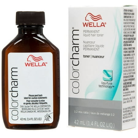 WELLA Color Charm Permanent Liquid Hair Toner (T28 Natural (Best Toner To Get White Silver Hair)