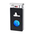 thumbnail image 2 of YIKA Intelligent Induction Butane Lighter Windproof Double Flame Lighter Transparent Visible Oil Window Multiple Ignition Adjustable Flame G, 2 of 5