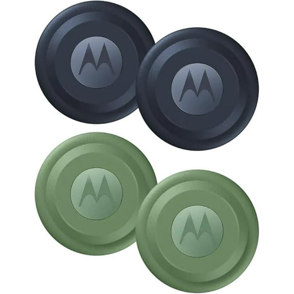 Moto Tag XT2445-1 Battery Powered Item Finder, 4-Pack - 2X Blue, 2X Green