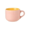 thumbnail image 1 of Taza de cerámica Bewildely para desayuno bebida microondas color Rosa, 1 of 6
