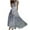 Grey, variant on jovati Long Skirts for Women Summer Fashionable Womens Spring/Summer Printed Casual V-Neck Sleeveless Long Skirt Long Summer Skirts for Women