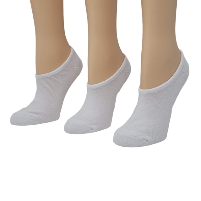 Converse Chaussettes Invisibles pour Femmes 3 Pack Demi-Coussin Ultra Bas pour Chucks Pointure 6-10