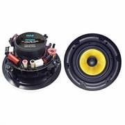 PYLE PDIC68FG - Dual 6.5" In-Wall / In-Ceiling Hi-Fi Speakers - High Performance Full Range Stereo Speaker System with Magnetic Grills (300 Watt)