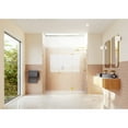 thumbnail image 2 of Glass Warehouse  78" x 90.5" Frameless 3 Panel Inline Shower Door Polished Brass Brass Finish, 2 of 5