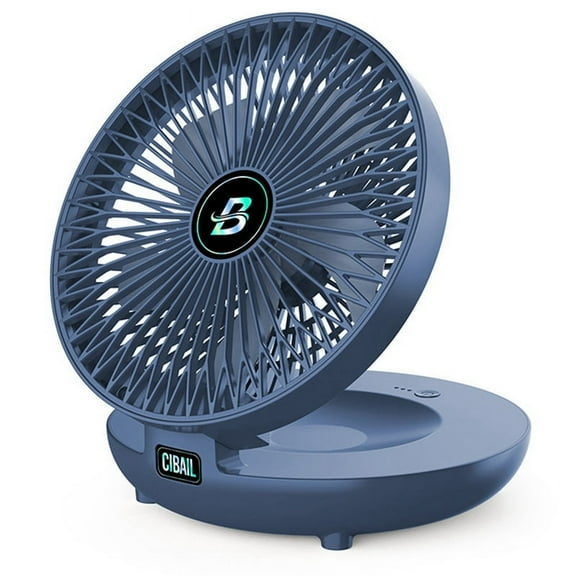 Household Dual-Use Kitchen Fan,3 Speed Foldable Desk Wall Mount Fan, 90° Adjustable Portable Fan for Bedroom&Kitchen,B