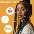 thumbnail image 2 of VANIDO 34Pcs Braid Accessories Smooth Rounded Edges Minimize Friction & Snagging Protective Hair Jewelry for Braids Hypoallergenic Hair Cuffs and Beads, 2 of 7