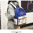 thumbnail image 2 of Matching Floral Backpack Purse Set - Travel Bundle with Crossbody Bag and Pencil Case Adult Gift Combo(Blue), 2 of 3
