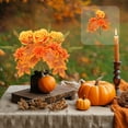 thumbnail image 2 of 1 Bundle Fall Flowers Artificial Mums for Decorations Outdoors Faux Sunflowers with Fall Chrysanthemums Flower Arrangements for Home Decoration Cemetery Grave Autumn Thanksgiving, 2 of 6
