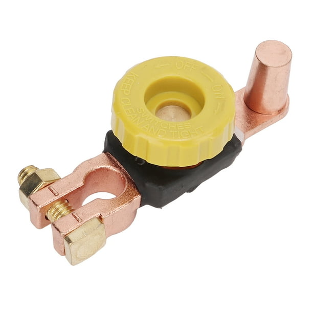 Interruptor de desconexión de batería de poste superior, latón, resistente al óxido, para coche, RV, ATV, 6V, 12V