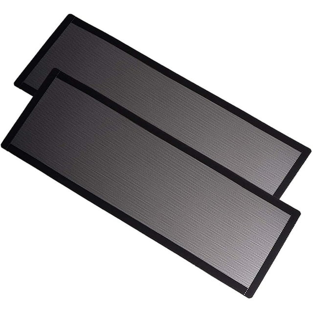 Fan Dust Filter Mesh Magnetic Frame PVC PC Computer Case Fan Dust Mesh Cover Grills Black-360*120MM 2PACK