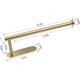 thumbnail image 4 of 1 Pcs Gold Paper Towel Holders for Kitchen, Paper Towels Bulk- Self-Adhesive Under Cabinet, Screws, Stainless Steel, 4 of 4