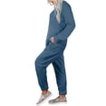 thumbnail image 2 of UVN Sweatsuit Sets for Women 2 Piece Lounge Set Loose Jogger Sets Fall Outfits Sets Solid Tracksuits with Pockets, 2 of 5