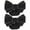 Black, variant on 2Pcs Black Bow Snood Hair Accessory Ribbon Alloy Clip Strong Hold Style