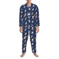 thumbnail image 3 of Gaeub Winter old man Playtime Mens Pajamas Set Mens Sleepwear with Long Sleeve Top & Bottoms PJs-Large, 3 of 7