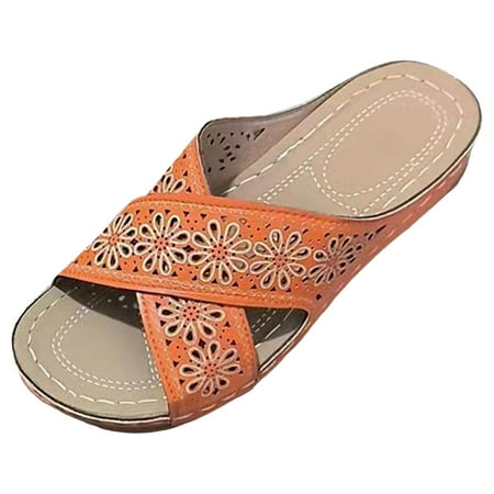 

PEASKJP Women Sandals Wide Width Women s Hand Woven Leather Huarache Sandal for All-Day Comfort (RD2 7.5)