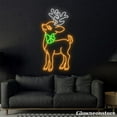 thumbnail image 4 of Glowneon Reindeer Neon Sign, Deer Cartoon LED Sign, Reindeer Lover Gift, Christmas Deer Decor, 4 of 5