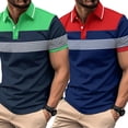 thumbnail image 4 of AJZIOJIRO T-Shirts Décontractés en Coton pour Hommes Manches Courtes Col à Revers P-3TG Chandail d'Été, 4 of 8