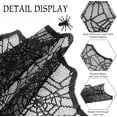 thumbnail image 5 of Halloween Decorations Table Runner - Black Lace Spider Web Table Runners for Halloween Table Decor, 18 X 72 Inch Halloweens Lace Table Runner for Halloweens Party Home Kitchen Dinner Decoration, 5 of 6