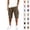 #01 Coffee, variant on 3/4 Cargo Capri Shorts for Men Lightweight Elastic Drawstring Waist Bottoms Multi Pocket Below Knee Outdoor Trousers, #01 Brown, M