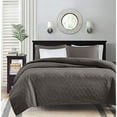 thumbnail image 1 of Madison Park Ensemble de Couverture Réversible Quebec Gris Foncé Full/Queen, 1 of 4
