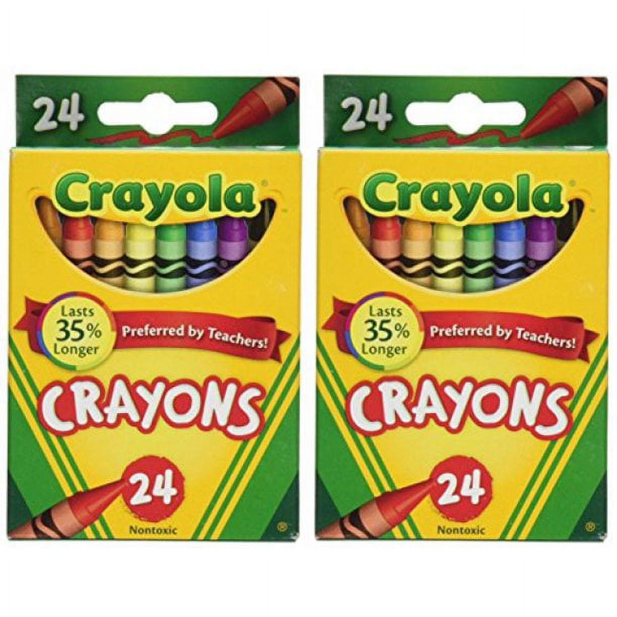 Crayola Crayons 24 Count - 2 Packs (52-3024) : Everything Else