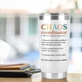 thumbnail image 3 of Administrative Assistants Gifts Chaos Coordinator Tumbler - Nutrition Facts Boss Office Manager Teachers Coworker Working Mom Nurse Women Thank You Birthday Gift 20 oz Cup, 3 of 6