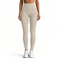 thumbnail image 5 of Mnuaqn Anti Cellulite Compression 3D Leggings for Women with Resistance Bands Butt Lifting Tummy Control Gym Yoga Pants Beige for Size XL, 5 of 6