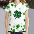 thumbnail image 1 of LSLJS Women Mode Imprimé Casual Col Rond Manches Courtes T-Shirt Ample Blouse Tops, 1 of 3