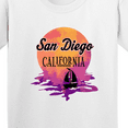 thumbnail image 4 of Inktastic San Diego California Watercolor Sunset Youth T-Shirt, 4 of 5