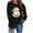 Black, variant on ShiShine Retro Santa Sweatshirt for Women Vintage Christmas Sweaters Crewneck Oversized Long Sleeve Tops