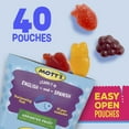 Mott's Fruit Flavored Snacks, Assorted Fruit, Pouches, 0.8 oz, 40 ct