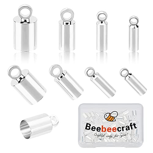 Glue on end caps for jewelry shop