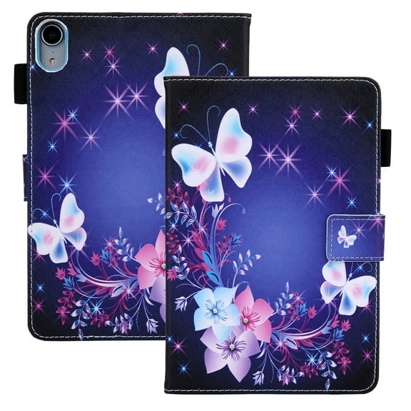 Tarise iPad 10th Generation Case 10.9 inch, iPad 10.9 Covers, PU Leather Auto Wake/Sleep Pencil Holder Shockproof Anti-Scratch Slim Stand Smart Case Cover for Apple iPad 10.9" 10th Gen, Butterflies
