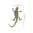 thumbnail image 2 of IDEANATEGRATE Escultura De Lizard De Latón Retro Con Único Para Sofisticada Del Hogar, 2 of 8