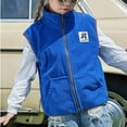thumbnail image 4 of Favoffer Fall Unisex Kids' Reversible Fleece Vest Zip-Up Sleeveless 2-Way Wear Warm Coat Winter Boys Girls Jacket Clothes Kid to Teen 3-15Y, 4 of 6