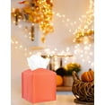 thumbnail image 4 of Leather Tissue Box Cover Square - Tissue Holder Aesthetic PU Leather Tissue Box Holder Decorative for Bathroom, Home Office Decor, 4 of 6