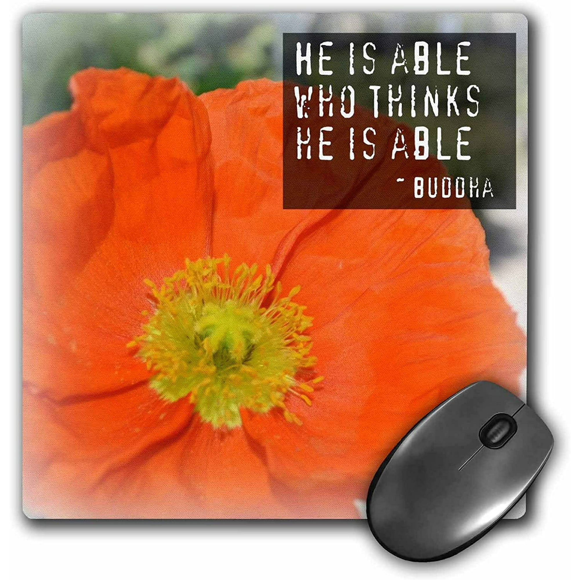 3dRose LLC 8 x 8 x 0.25 Inches Mouse Pad, Ability Motivational