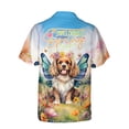thumbnail image 2 of Welcome Spring Fairy Cavalier King Charles Spaniel in Flower Meadow Hawaiian Shirt Breathable Summer Unisex Merch Dog Lover Gifts - 13002, 2 of 6