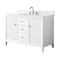 thumbnail image 4 of Vanity Art 48" Bathroom Vanity with Sink and Engineered Marble Top, Freestanding Storage Cabinet with 2 Drawers, 2 Shelves and 1 Flip Down Tray, 4 of 7
